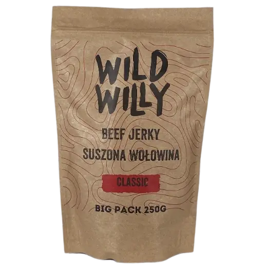 Suszona Wołowina Beef Jerky - Wild Willy - Classic - 250g Zamów teraz