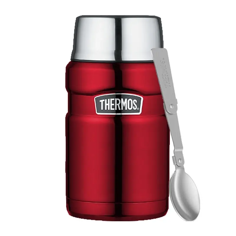 Wybór klientów Termos obiadowy z łyżką i kubkiem Thermos Style 0,71L - czerwony