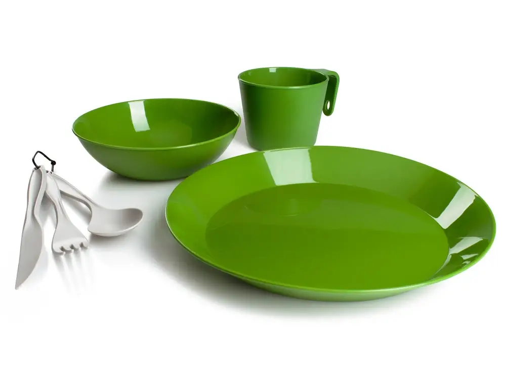 Kup online Zestaw naczyń biwakowych - GSI Cascadian 1 Person Table Set - Green