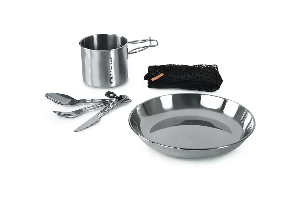 Bezpieczna płatność Zestaw naczyń kempingowych - GSI Glacier Stainless 1 Person Set