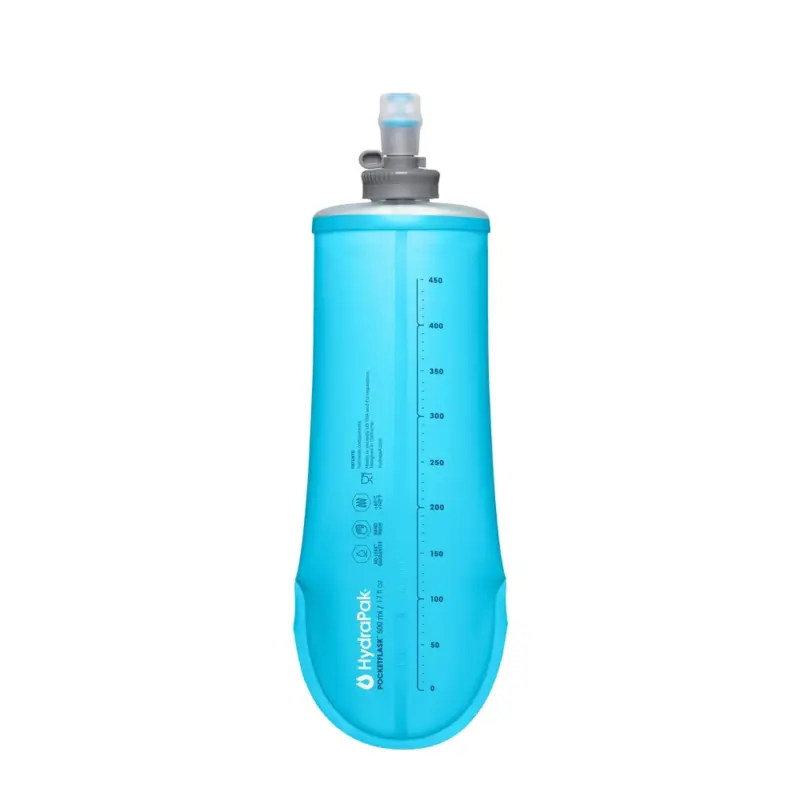 Butelka składana miękka HydraPak PocketFlask 500 ml - malibu blue Niska cena
