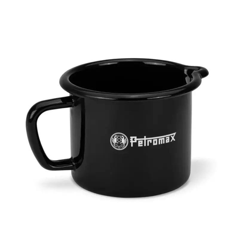 Wyprzedaż Emaliowany garnek na mleko Petromax 1.4L Czarny