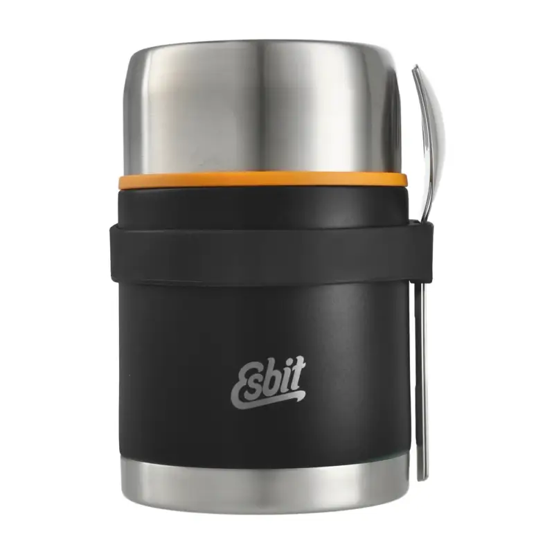 Esbit - Termos obiadowy Classic Food Jug ze sztućcami 0,75L czarny Bezpieczne zakupy