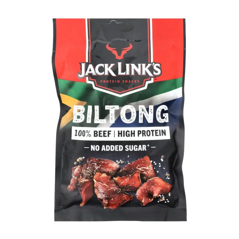 Nie przegap Jack Link's - Wołowina suszona - Biltong klasyczna 60 g