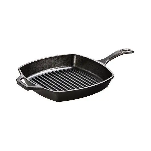 Bezpieczna płatność Lodge - Patelnia żeliwna grillowa kwadratowa 26 cm