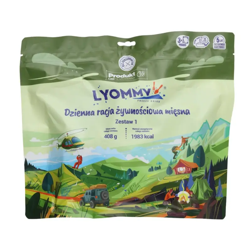 Bestseller Lyommy - Racja żywnościowa 24H mięsna - zestaw 1
