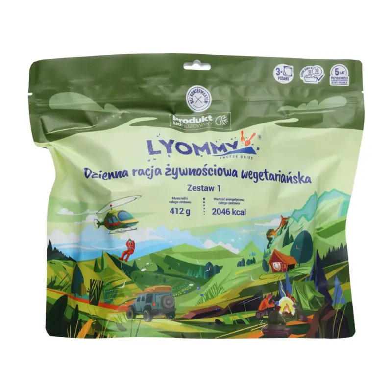Lyommy - Racja żywnościowa 24H wegetariańska - zestaw 1 Dodaj do koszyka