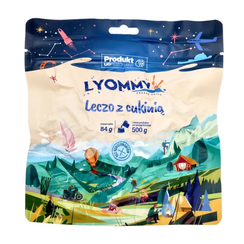 Taniej Lyommy - Żywność liofilizowana Leczo z cukinią 500 g
