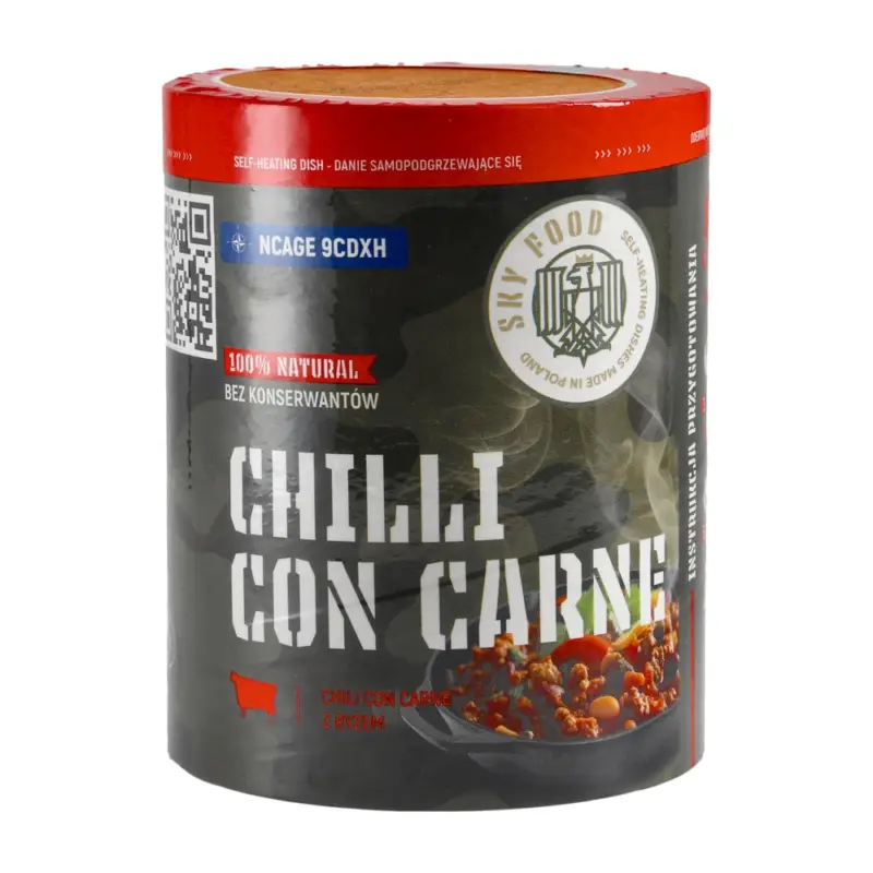 SKYFOOD - Danie samopodgrzewające Chilli Con Carne z ryżem 400 g Dostępne od ręki