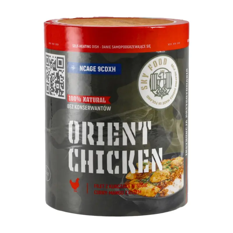 Szybka wysyłka SKYFOOD - Danie samopodgrzewające Filet z kurczaka w sosie curry-mango z ryżem 400 g