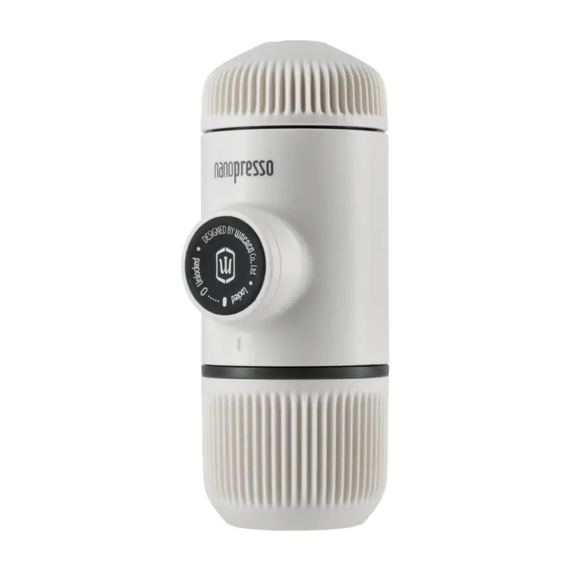 Wacaco Nanopresso - Przenośny Podróżny ekspres do kawy - Chill White z etui Nie przegap