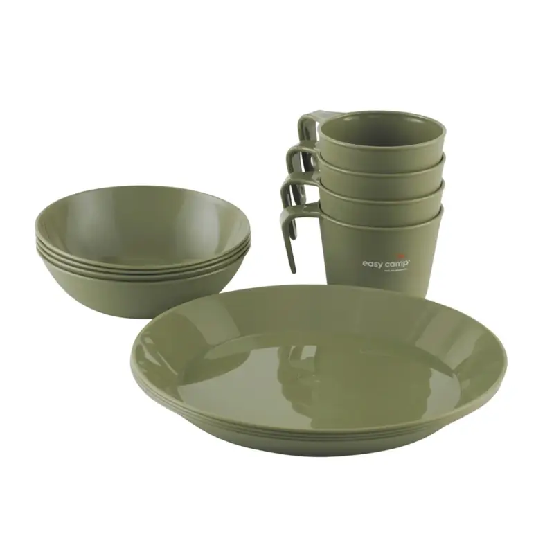 Zestaw naczyń kempingowych Easy Camp Moss 4 Dine Set Wyprzedaż