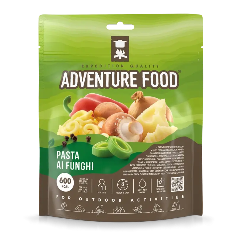 Adventure Food - Danie liofilizowane Makaron z serem i grzybami 600 kcal Darmowy zwrot