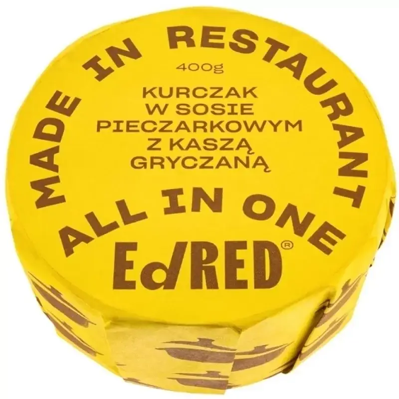 EdRed - Danie Kurczak w sosie pieczarkowym z kaszą gryczaną 400 g Ostatnie sztuki