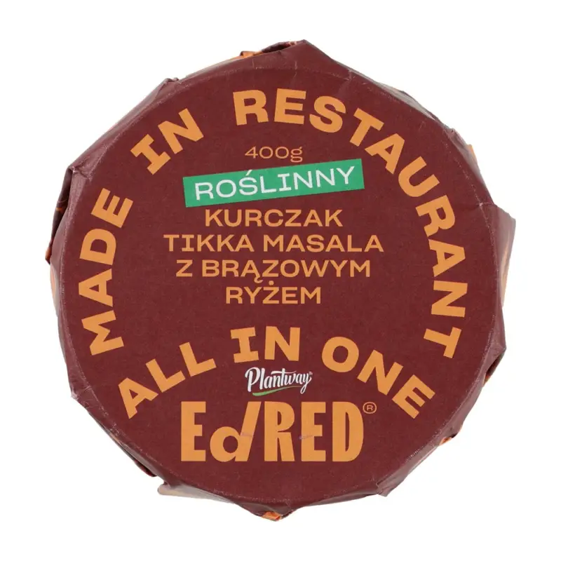 EdRed - Danie Roślinny kurczak tikka masala z brązowym ryżem 400 g Tylko do końca tygodnia