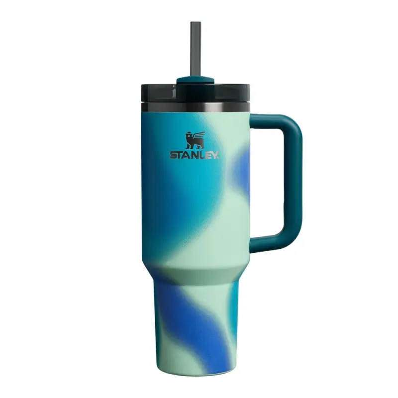 Kubek termiczny Stanley Quencher H2.O FlowState Tumbler 1.18 l Coastal Teal Motion Najlepsza cena