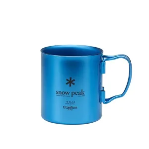 Kubek tytanowy - Snow Peak Titanium Double Mug 450 - Fresh Water Blue Nowość