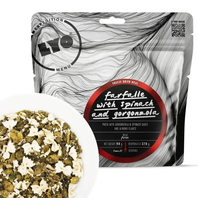 LYOFOOD Expedition - Racja żywnościowa liofilizowana - Farfalle w sosie szpinakowo-serowym 370g Nie przegap