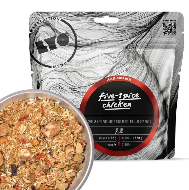 Niska cena LYOFOOD Expedition - Racja żywnościowa liofilizowana - Kurczak w pięciu smakach z ryżem 370g