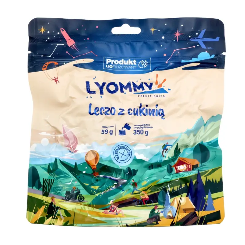 Lyommy - Żywność liofilizowana Leczo z cukinią 350 g Najlepsza cena