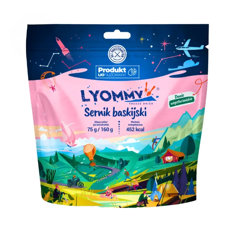 Lyommy - Żywność liofilizowana Sernik baskijski Bezpieczne zakupy