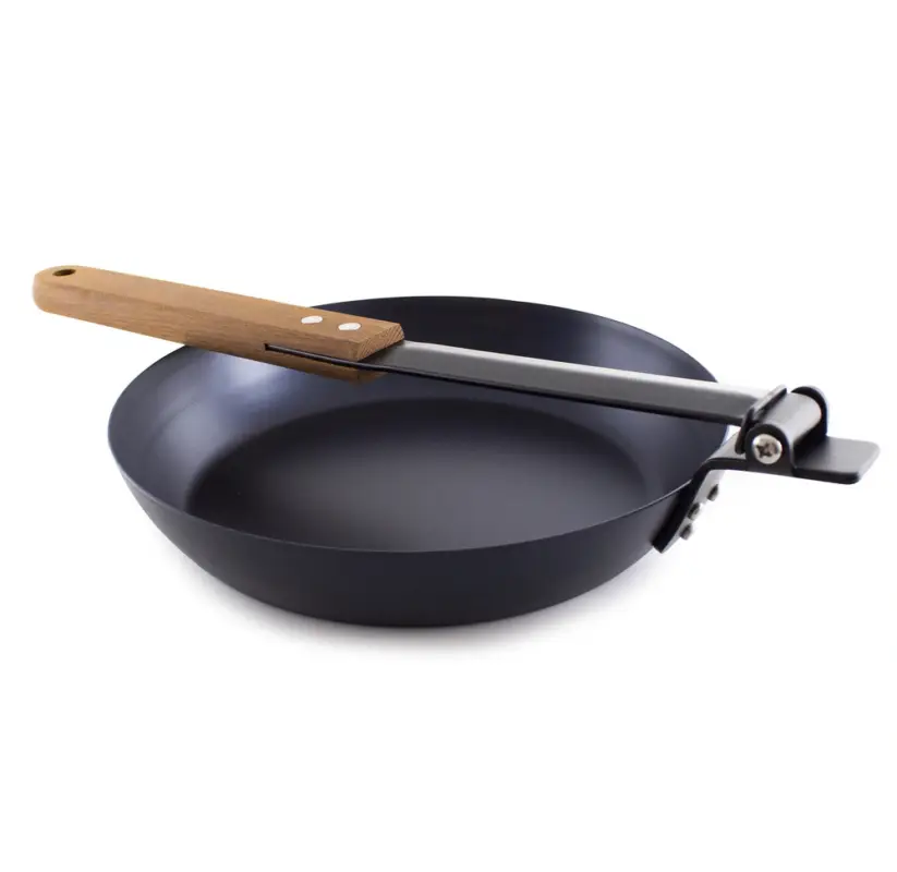 Nie przegap Patelnia składana Muurikka Black Carbon Steel Campfire Pan