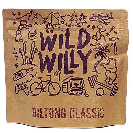 Szybka dostawa Suszona Wołowina Biltong - Wild Willy - Classic - 70g