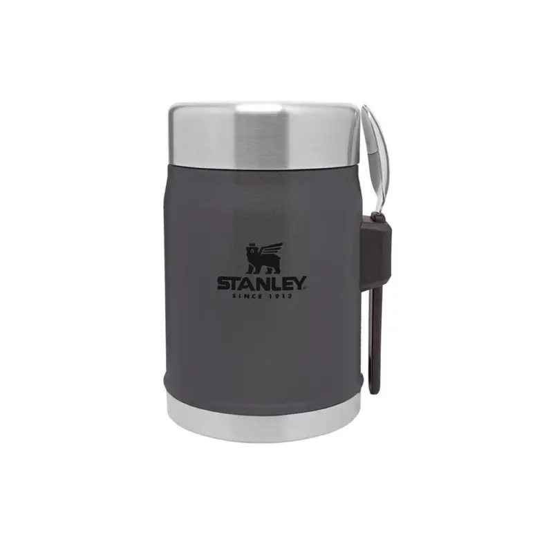 Obniżka ceny Termos obiadowy ze sztućcem Stanley CLASSIC 0,4L - Charcoal
