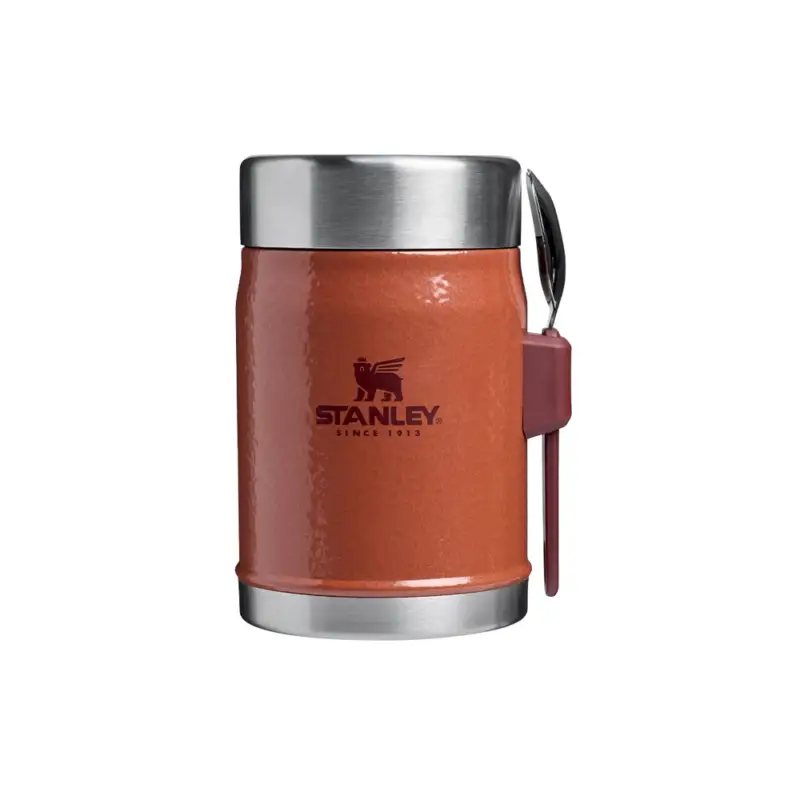 Bestseller Termos obiadowy ze sztućcem Stanley Classic 0.4L Hammertone Clay