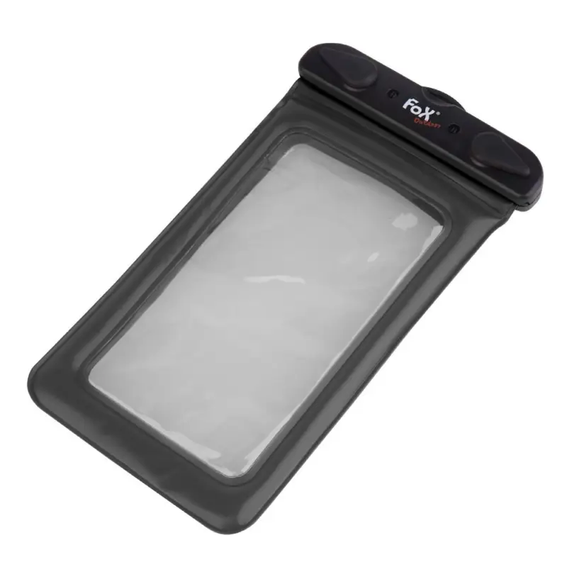 Ograniczona ilość FOX Outdoor - Wodoodporny pokrowiec etui na smartfona - Czarny