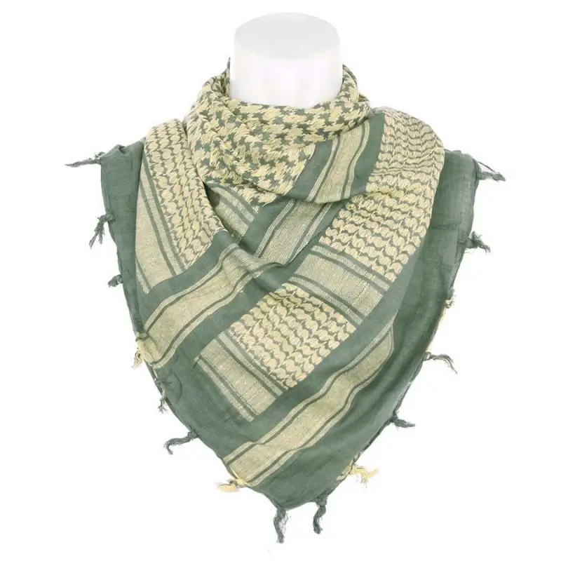 101INC - Arafatka (Shemagh) PLO scarf - Sage Green/Tan Niska cena