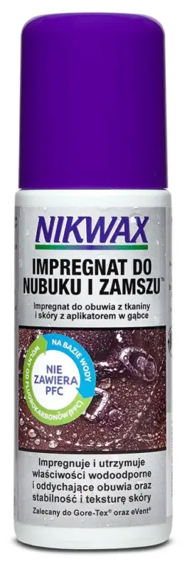 Nikwax - Impregnat do obuwia - nubuk i zamsz - gąbka - 125 ml Nowy