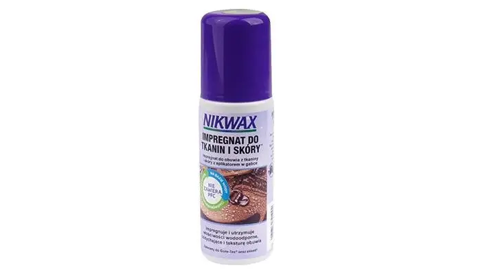 Bezpieczna płatność Nikwax - Impregnat do obuwia - tkanina i skóra - gąbka - 125 ml