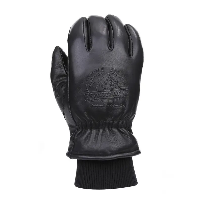 Rękawice skórzane - Fostex Outdoor Gloves - czarne Ostatnie sztuki