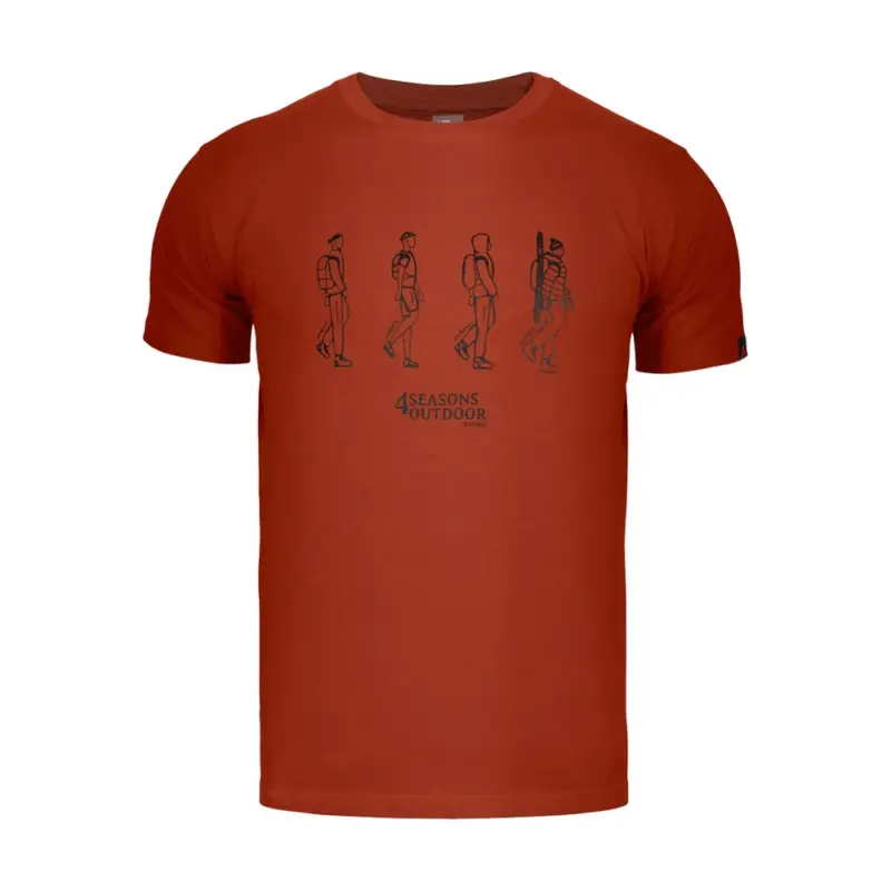 Alpinus - Koszulka Four - pomarańczowa Oferta