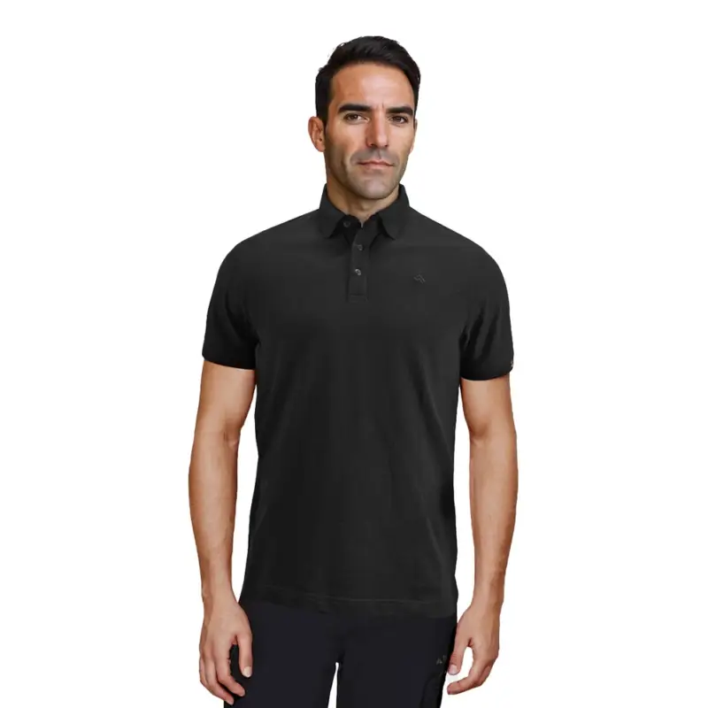Alpinus - Koszulka polo Sherali - czarna Premium