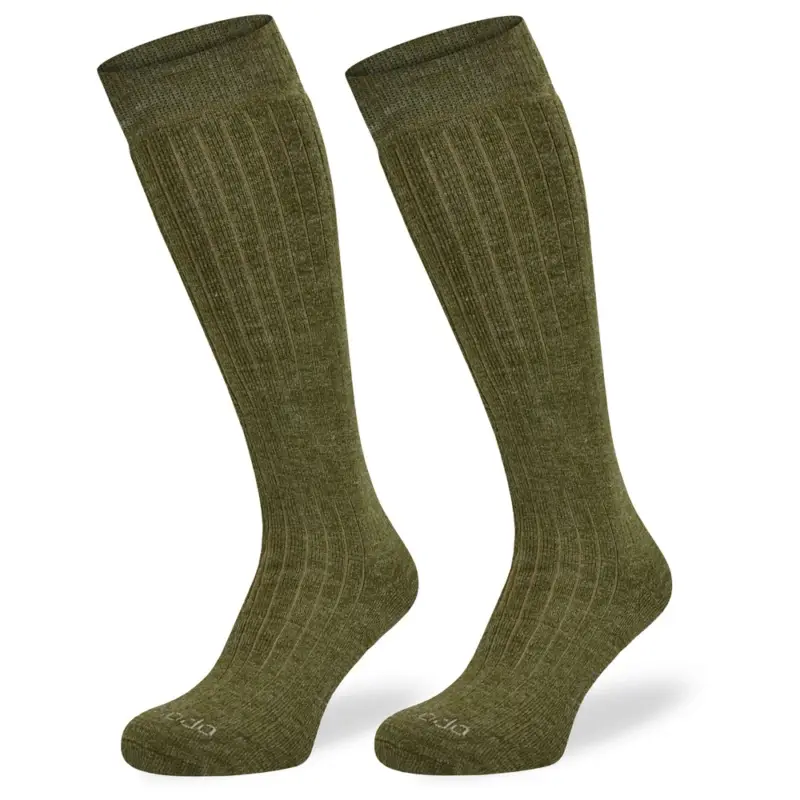 Comodo - Skarpety SMD długie z wełną - khaki Premium
