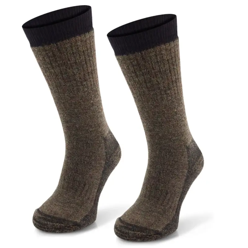 Comodo - Skarpety turystyczne zimowe Trekker TRE10 - khaki Ostatnie sztuki