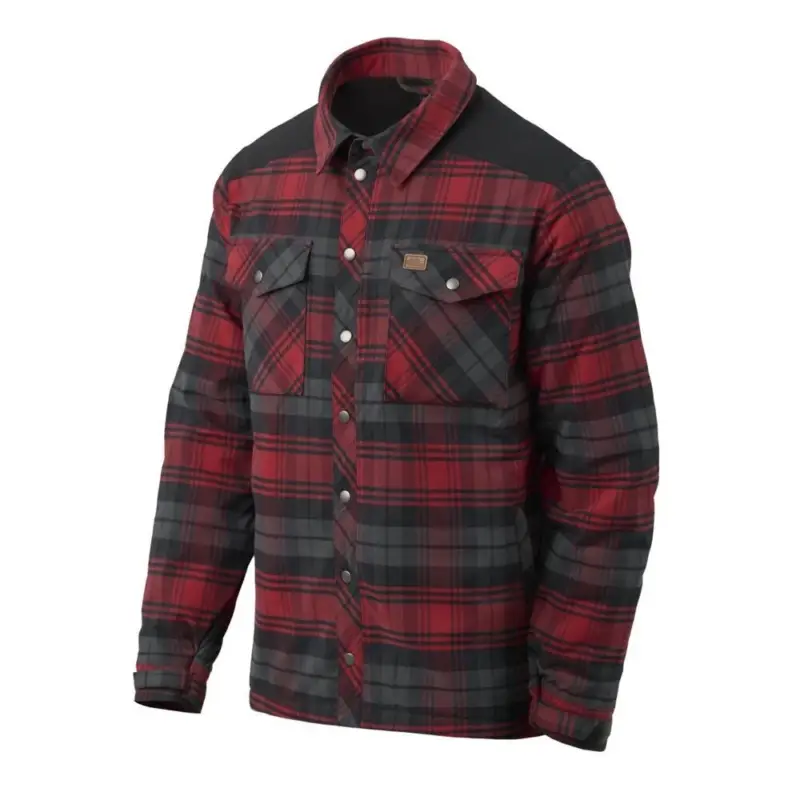 Szybka dostawa Helikon - Koszula ocieplana Winter Warden - Slate Crimson Plaid - KO-WWS-PB-PJ