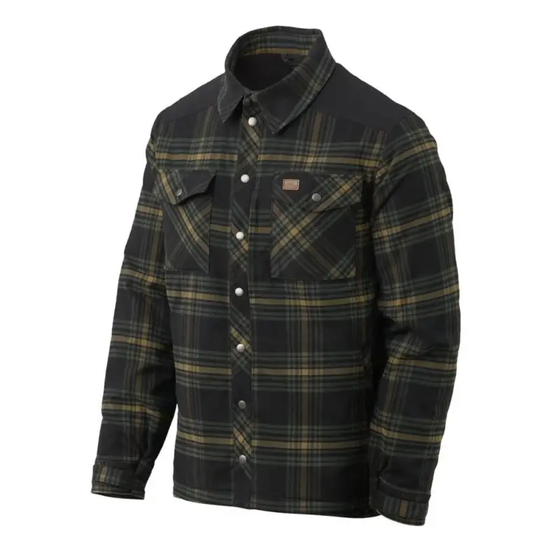 Darmowy zwrot Helikon - Koszula ocieplana Winter Warden - Slate Moorland Plaid - KO-WWS-PB-PL