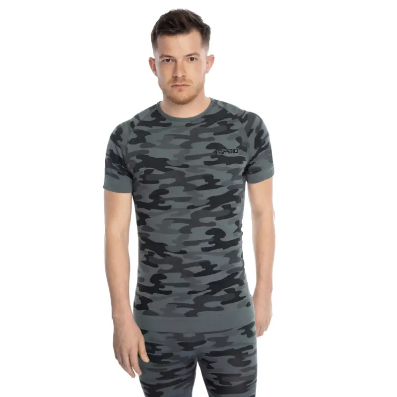Sprawdź teraz Spaio - Koszulka termoaktywna Military 01 - Moro Steel Gray