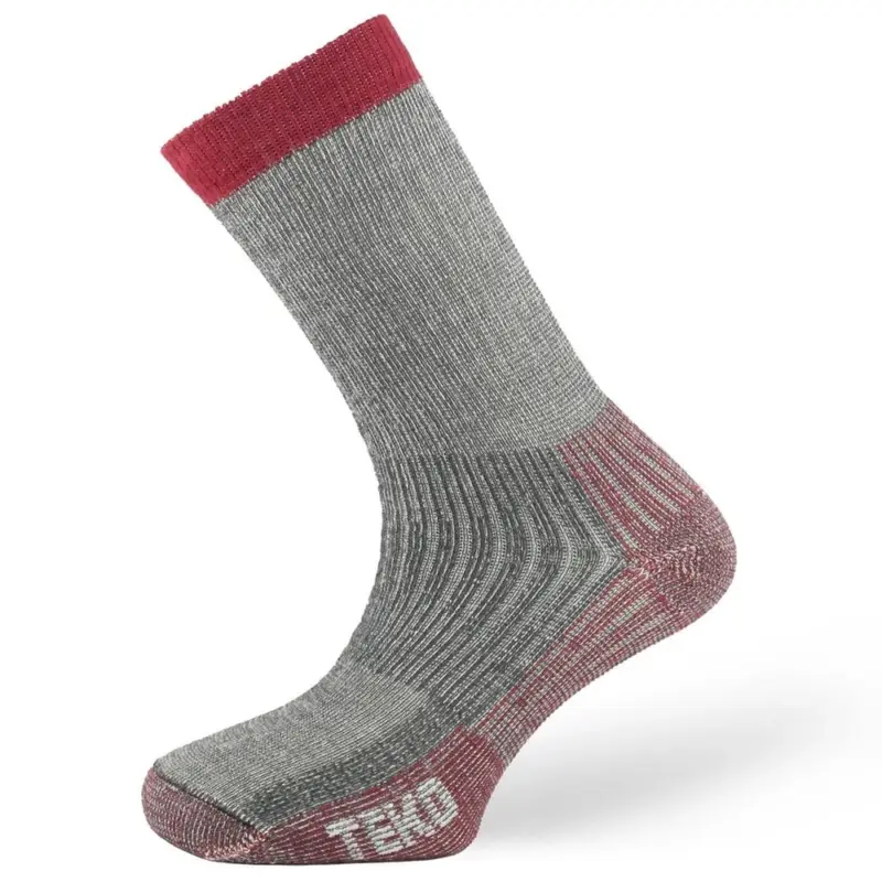 TEKO - Skarpety turystyczne - ecoTREK 4.0 Merino HEAVY - Charcoal-Red Tylko do końca tygodnia