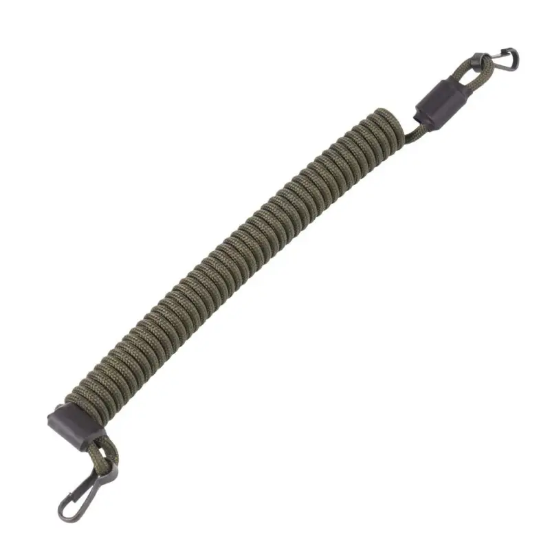 Wyjątkowa oferta EDCX - Smycz elastyczna z karabińczykami - Army Green