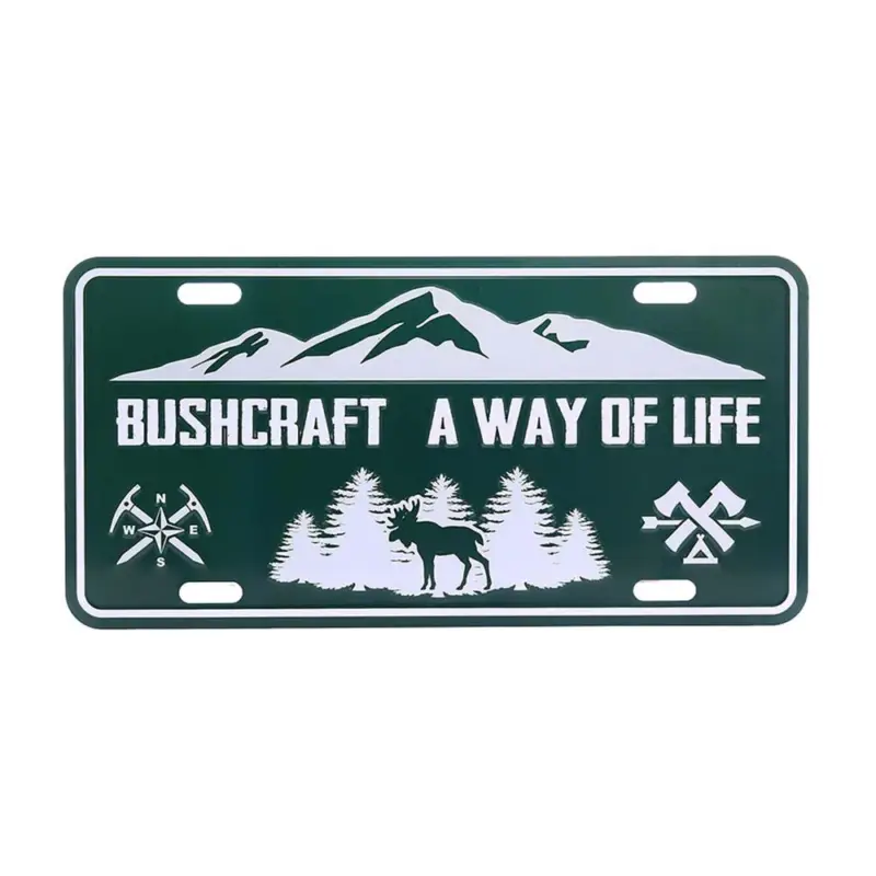 Fosco Industries - Tablica metalowa - Bushcraft a way of Life Popularny