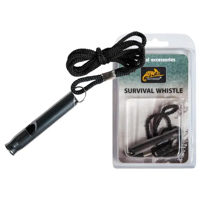Tylko do końca tygodnia Helikon - Gwizdek ratunkowy Survival Whistle - Czarny - GW-SUR-AL-01