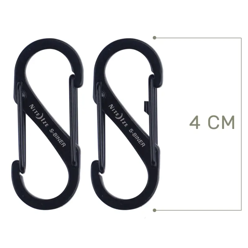 Darmowy zwrot Karabinek Nite Ize - S-Biner #1 - 2 Pack- Czarny