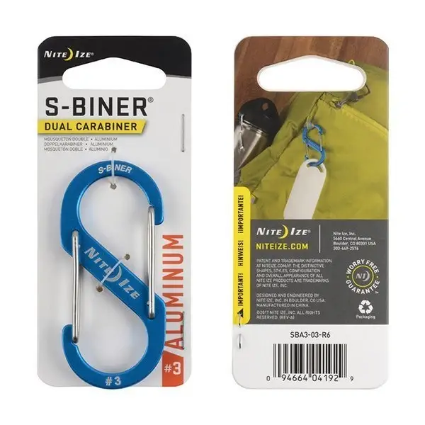 Cena promocyjna Karabinek Nite Ize - S-Biner Aluminum #3 - Niebieski