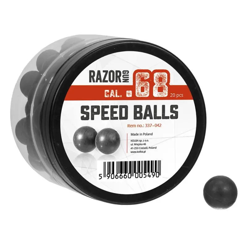 RazorGun - Kule gumowe RGun kal. .68 / 20 szt. do Umarex T4E HDS i SG-68 Rabat
