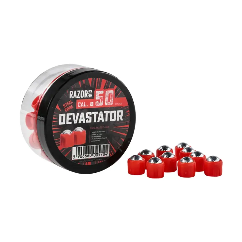 Ostatnia szansa RazorGun - Kule metalowe RGun Steel Core Devastator kal. .50 / 60 szt. do Umarex HDR50