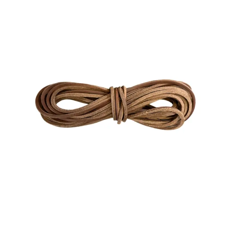 Rzemień skórzany gruby 4x4 mm - 2 metry - brązowy jasny Zniżka